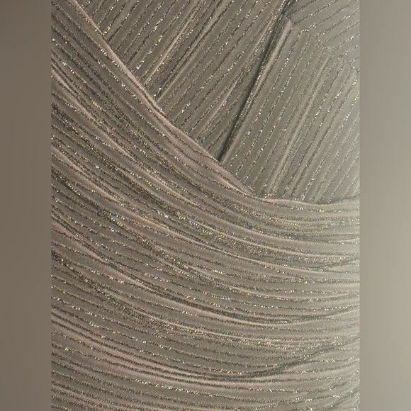 Lauren Ralph Lauren Black faux wrap Textured Mini Dress size 4 Ruching Classy - Picture 7 of 10